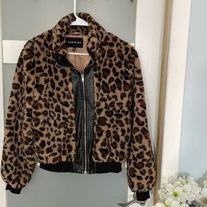 Parisian Lepard Fur Jacket Size 4